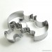 BronaGrand Batman Cookie Cutters Set Stainless Steel Mold (Set of 2) Silver - B06Y22PMTD
